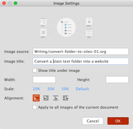 Image Settings Dialog