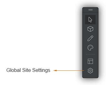screenshot sitebuilder toolbar site settings